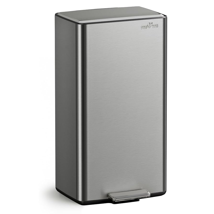Amazon｜mVm ゴミ箱 40L ダストボックス ステンレス ペダル式